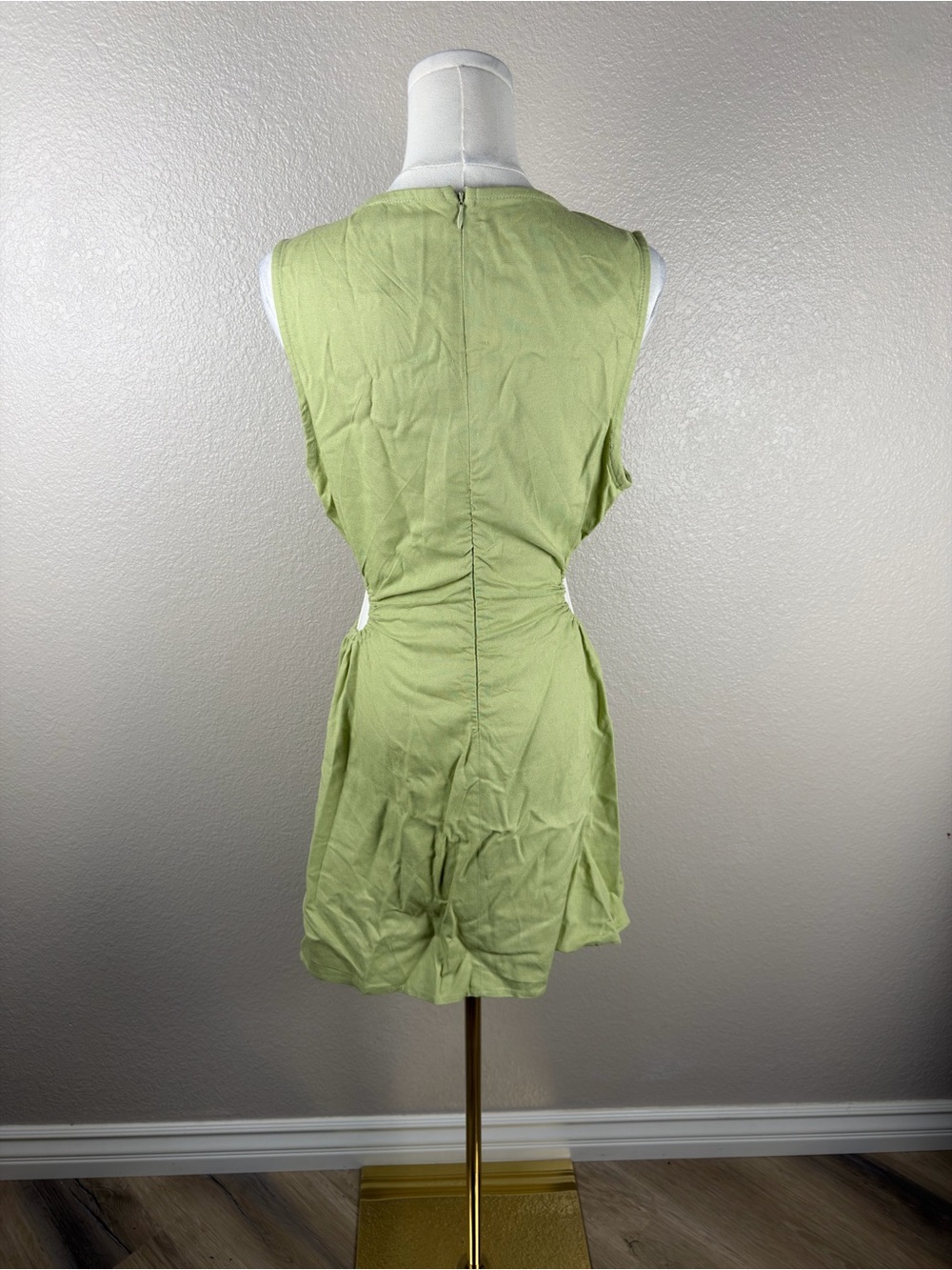 NWT Princess Polly Neon Lime Side Cutout Mini Dress, Size 8 - Picture 8 of 12